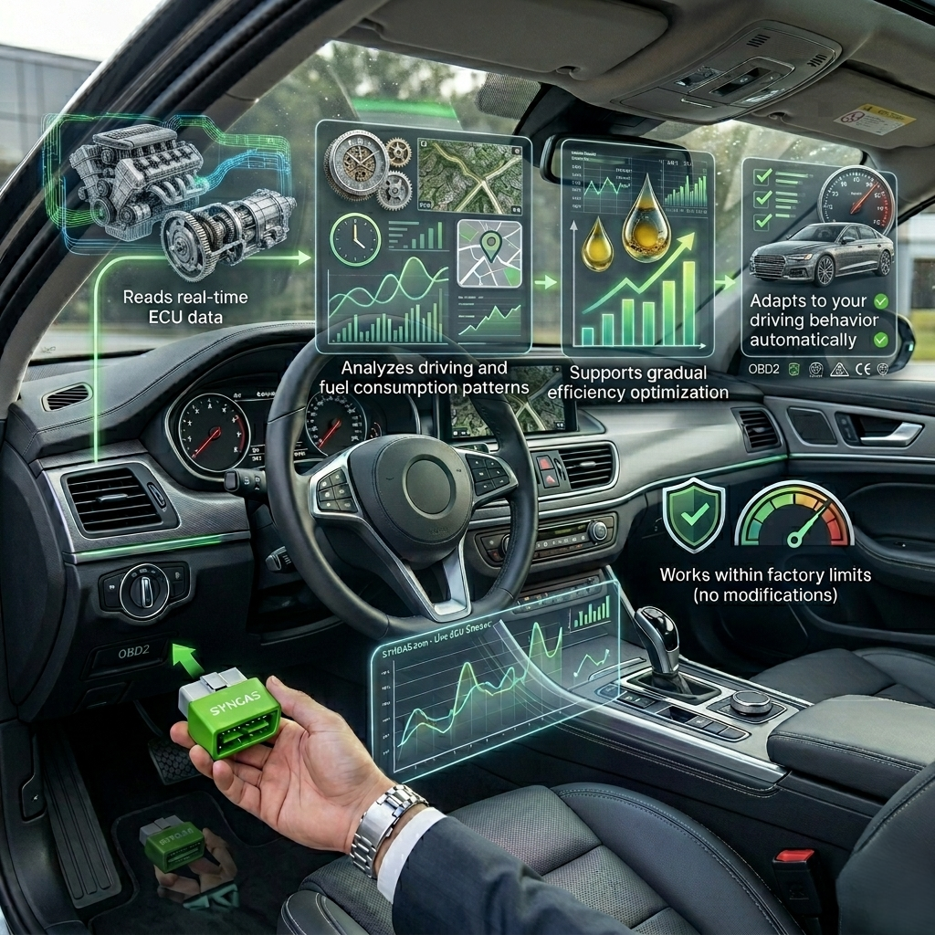 How SynGas OBD Fuel Saver Works Diagram